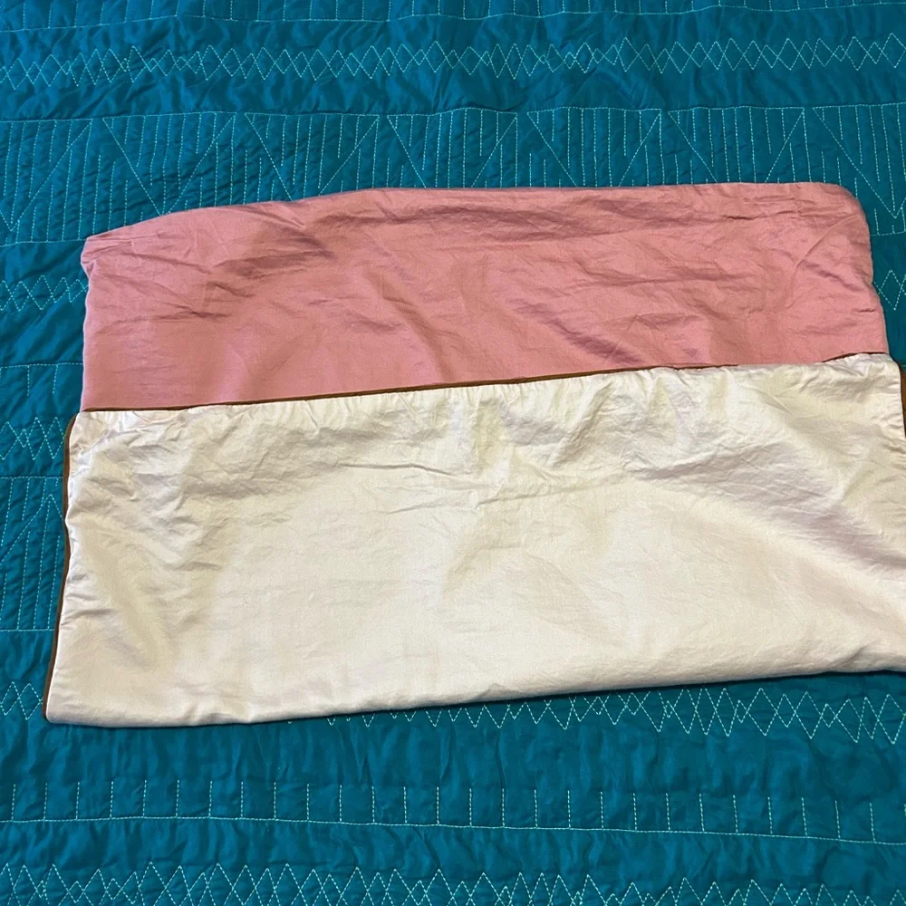 West Elm Two Toned Pink Euro Sham